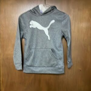 Puma Gray Sweatshirt Hoodie Classic Athletic Style